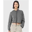 BELLA + CANVAS Women's Crop Fleece Hoodie Sweatshirt
