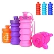 13 Oz. Collapsible Silicone Folding Telescopic Water Bottle
