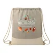 Split Recycled Cotton Drawstring Bag