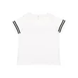 LAT Women's Curvy Collection Vintage Football T-Shirt