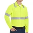 Red Kap Men's High Visibility Safety Long Sleeve Work Shirt
