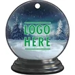 1/4" Recycled Wood Ornaments-Snow Globe with Snow and Trees