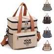 Double-Layer Insulated Lunch Bag for Men Women