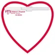 Memo Board Heart w/ Rem Adh