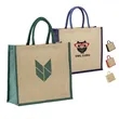 Eco-Friendly Jute Tote Bag with Rope Handles