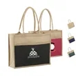 Eco-Friendly 2-Tone Jute Shopping Tote