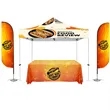 10'x10' PROMOTIONAL CANOPY 11' FEATHER FLAG, 6FT TABLE THROW