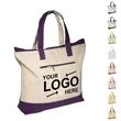 Large Heavy Reusable Zippered Tote Bags