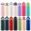 Double-wall Vacuum Thermos Bottle with Flip Lid