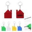 House Shape Tape Measure Keychains