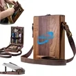 Multifunctional Wooden Handmade Crossbody Postman Bag