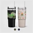 Recycled Stainless Steel Double Wall Leakproof Straw Tumbler