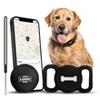 Dog Tracker with Black Collar Holder