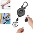 Retractable Keychain Carabiner Badge Holder