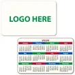 30 mil Plastic Credit Card Size Calendar