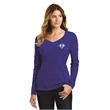 Port & Company Ladies Long Sleeve Fan Favorite V-Neck Tee.