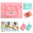 BPA-free Non-slip Silicone Cute Divided Toddler Placemats