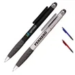 Ballpoint Twist Plastic Pens w/ Rubber Grip & Stylus Top