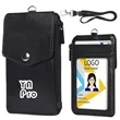 Zip Pocket ID Badge Holder with Lanyard