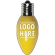1/4" Recycled Wood Ornaments-LightBulb 1 - Yellow