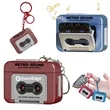 Mini Cassette Speaker Keychain Retro Sound Music Player