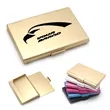 Aluminium Alloy Business Card Case With Interior Lining