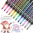 Custom 48-Color Metallic Outline Shimmer Marker Set