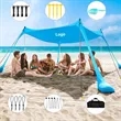 Portable Lycra Shade Canopy Tent With Elastic Ball Setup