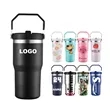 Insulated Tumbler with Straw and Handle