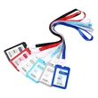 Vertical Slide ID Badge Holder with Lanyard Custom Colors
