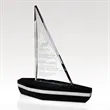 Night Sailor Award - Crystal Sailboat on Granite Base