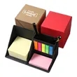 Folding Sticky Note Holder Box with Desk Organizer Stand