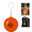 Outdoor Fun Ball Poncho Raincoat Keychain