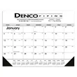 Triumph® Calendars Black & White Desk Pad with Vinyl Corners