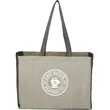 Recycled Cotton Contrast Side Shopper Tote