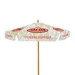 7' Wood Market Umbrella w/ Valance Single-Sided (Dye Sub)