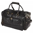 Multi-Pocket Leather Duffel