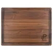 15" x 20" x 1 1/4" Walnut Rectangular Butcher Block