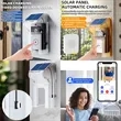 Solar Panel Auto Charge Rainproof Vedio Call Twoway Doorbell