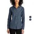 Port Authority Ladies Long Sleeve Perfect Denim Shirt 5.4 oz