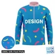 Unisex Full Color 180G Silk-Feel Quarter Zip Pullover