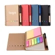 Spiral Notebook With Sticky Notes And Pen