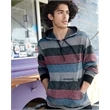 Burnside Printed Stripes Fleece Sweatshirt