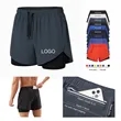 Men's 2-in-1 Quick-Dry Athletic Shorts with Inner Layer