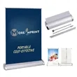 A4 Aluminium Retractable AD Desk Roller Banner Table Tent