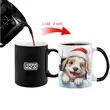11oz Color Changing Ceramic Mug w/ Fun 3D Dog Pattern