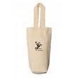 Canvas Single Bottle Wine Tote Bag