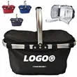 Portable Folding Picnic Basket Insulated Cooler With Handle