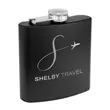 6oz. Matte Powder Coated Stainless Steel Flask