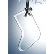 Beveled Jade Glass Ornament - Stocking